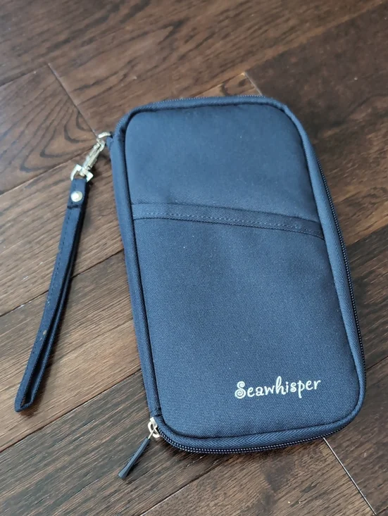 Like New Seawhisper Navy Travel Wallet Wristlet