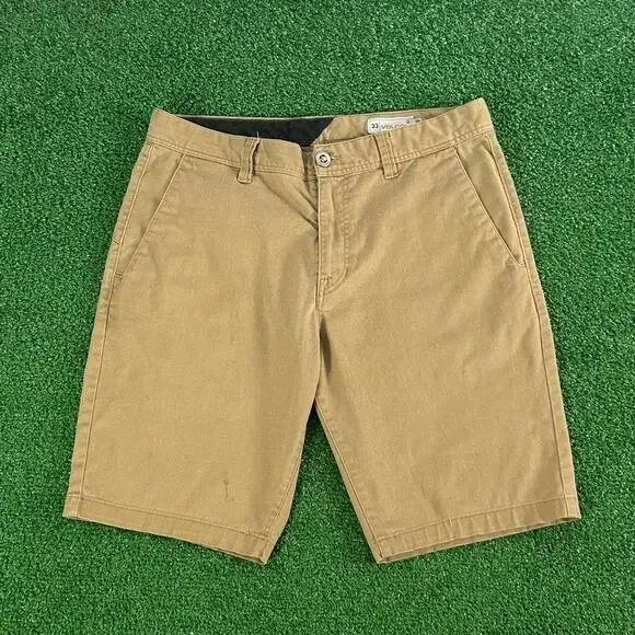 Volcom Stone Surf Skate Khaki Shorts Size 33