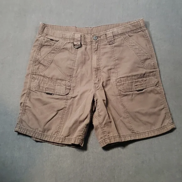 Wrangler Cargo Shorts Mens 33 Brown Hero Authentic Issue Cotton Utility NW911BG