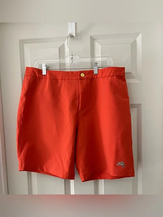 Men's Tracksmith Orange Longfellow Running Shorts  stretch size XL activewear