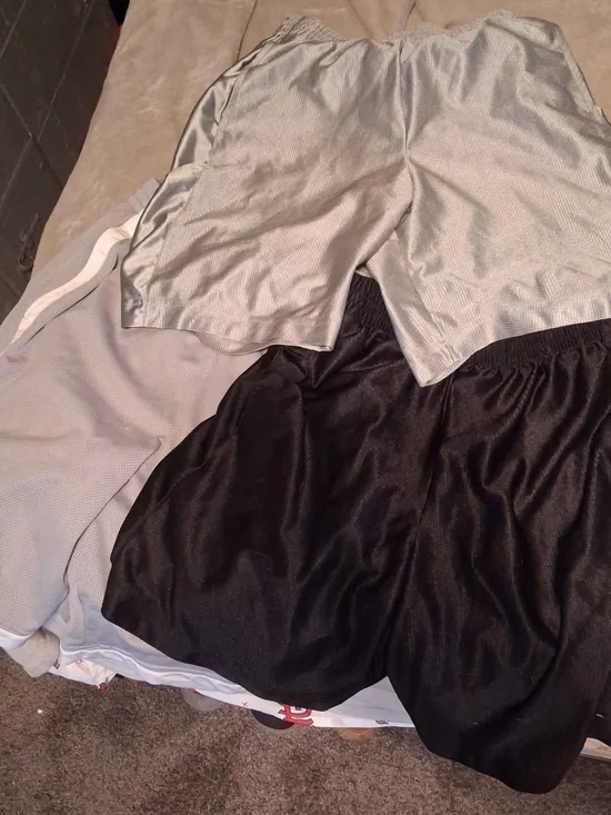 Nike Men’s Athletic Shorts - Black and Light Gray