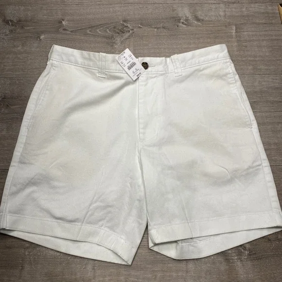 J.Crew Chino Shorts Mens 33 White 7