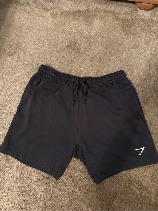 Gymshark Men’s Black Athletic Drawstring Shorts