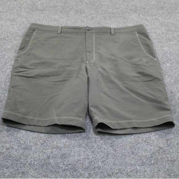 Cutter Buck CB DryTec‎ Golf Shorts Mens Size 42 Gray Flat Front Performance
