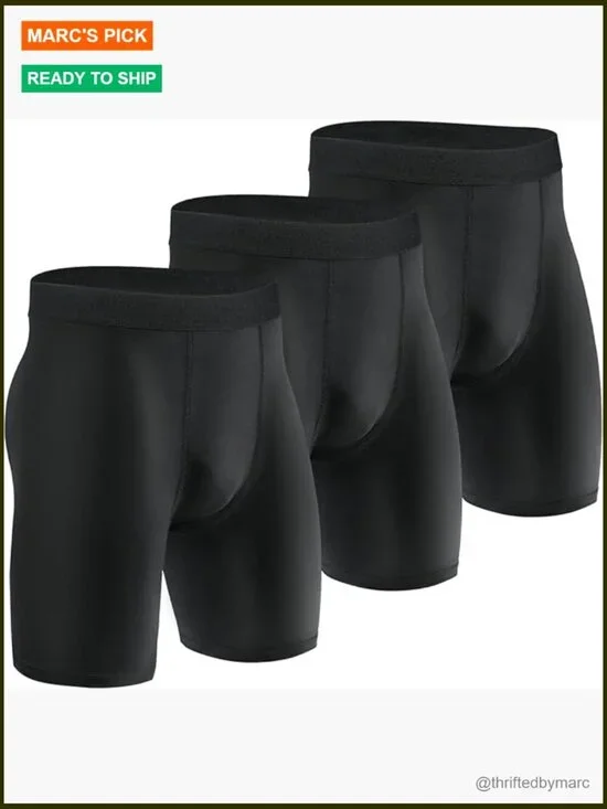 Compression Shorts 2/3 Pack Athletic Workout Running Shorts for Men