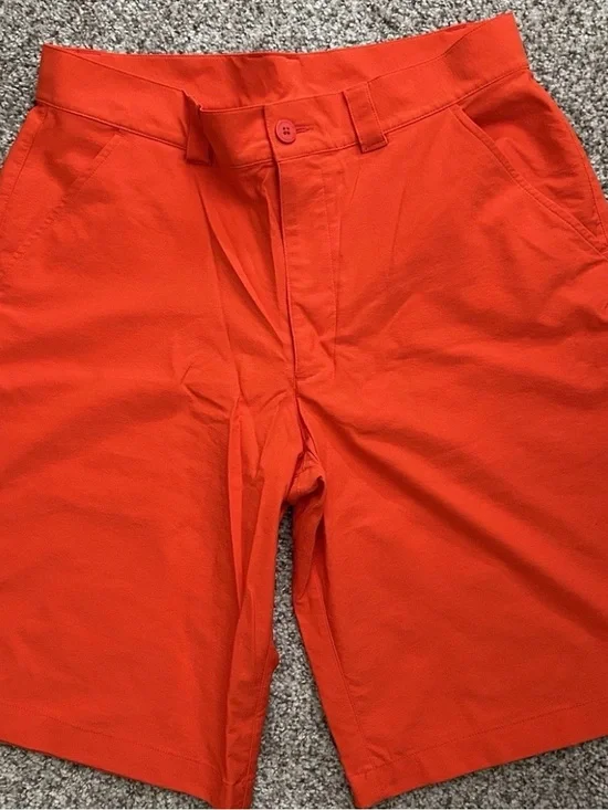Under Armour Orange Performance Golf Shorts