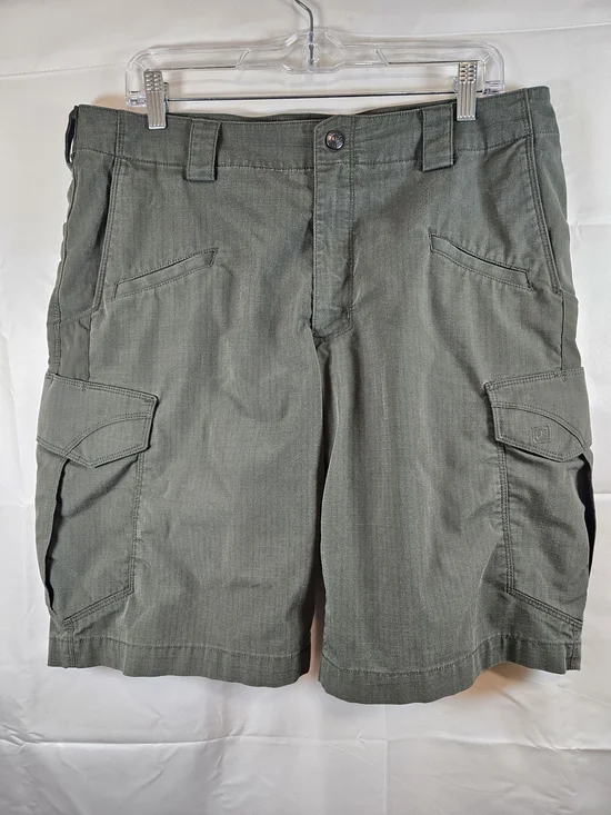 5.11 Tactical Olive Cargo Shorts Men's 8 Pocket Utility Hiking Camping Fisherman