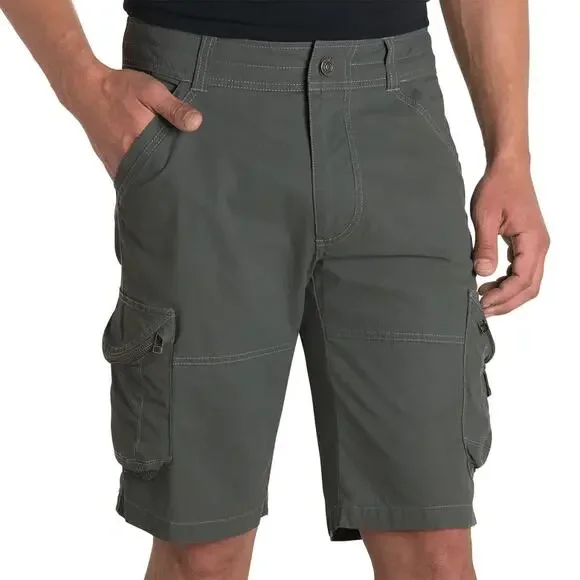 Kuhl Men's Ambush 9-Pocket Cargo Outdoor Hiking Shorts Carbon Grey Size 32