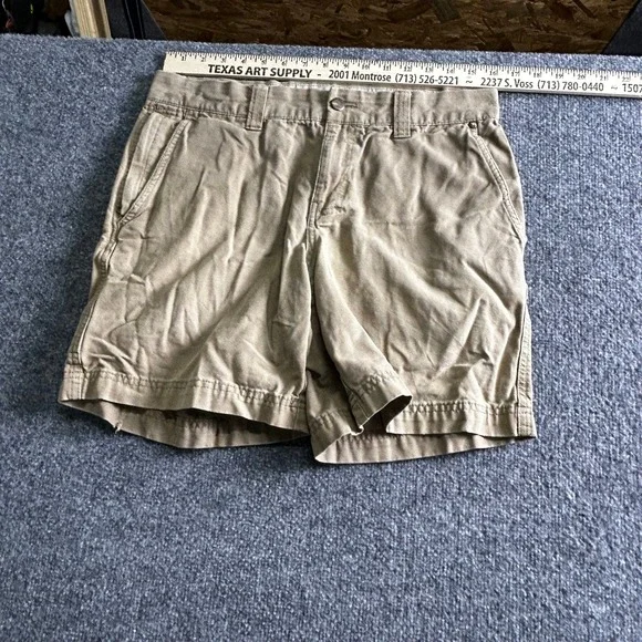 Columbia Shorts Mens Size 32 Tan Canvas Utility Outdoor Casual Hiking 8 Inseam