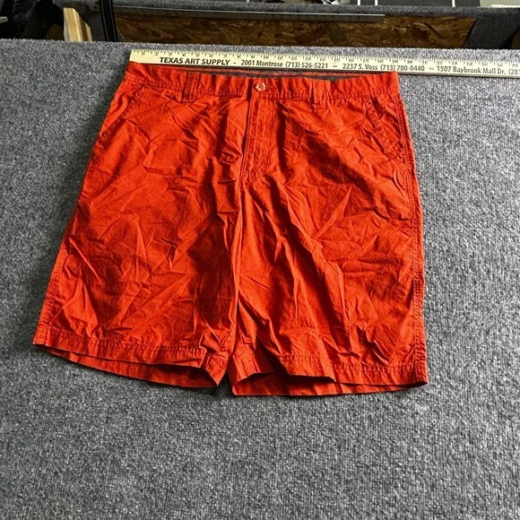 Columbia Shorts Mens Size 38 Burnt Orange Casual Flat Front Outdoor 10in Inseam