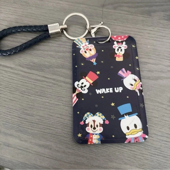 Mickey Character Card Holder Keychain