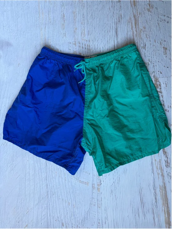 Men's Vintage L.L.Bean Athletic Shorts L Blue Green