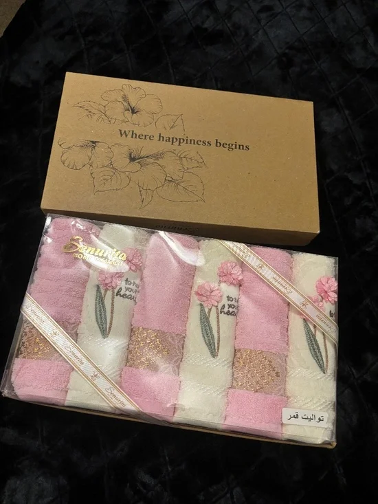 6 piece bath towel set