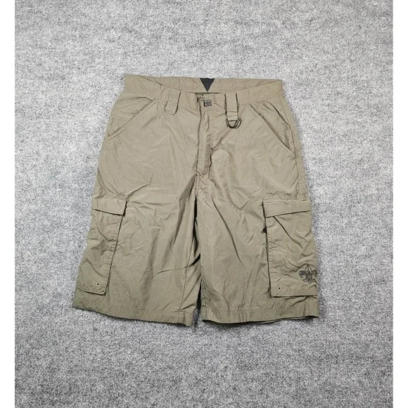 Lot Of 2 Boy Scouts of America Cargo Shorts Mens Size Small Olive Green
