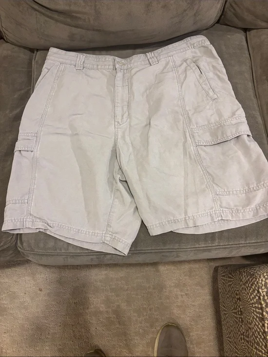 Tommy Bahama Light Gray Cargo Shorts