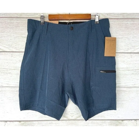 Trunks Shorts Mens Size 36 Chambray Stretch Multi-Functional Shorts New MIS TAG