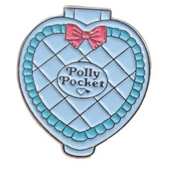 Retro Polly Pocket Enamel Pin Barbie Y2K