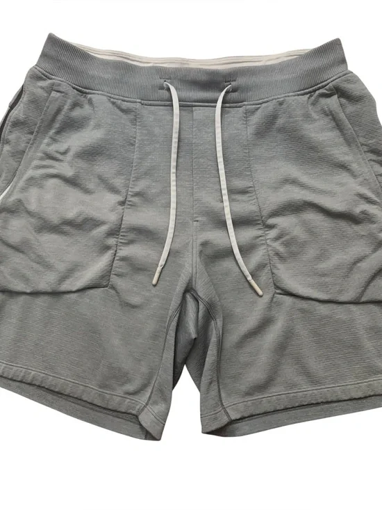 Lululemon Textured Knit Shorts Mens Size M Drawstring 7