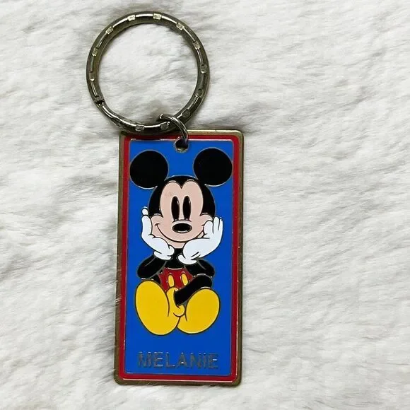 🔮 5/$25 Disney Parks Disney World Custom MELANIE Mickey Mouse‎ Keychain
