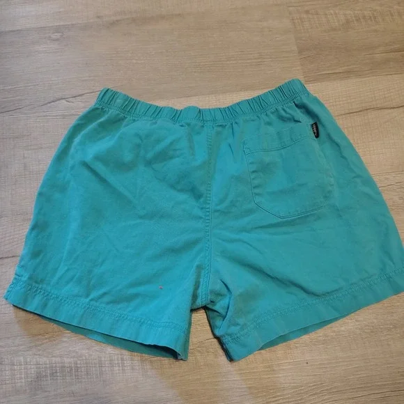 Chubbies Dad Shorts Mens Large Teal Turquoise Blue 100% Cotton Elastic 5.5