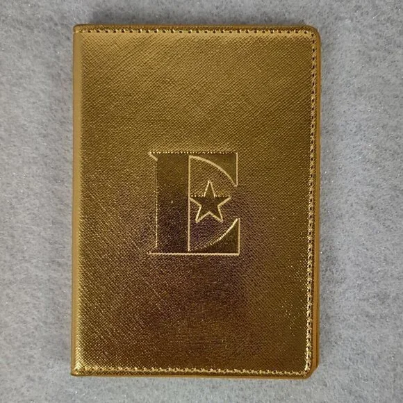 Elton John Farewell Yellow Brick Road Gold Metallic Passport Holder Cover