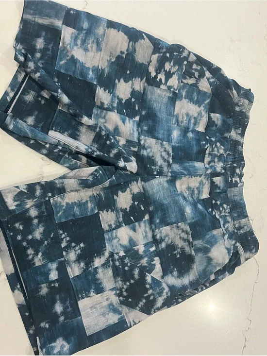 lululemon athletica Men's Blue Tie-Dye Athletic Shorts