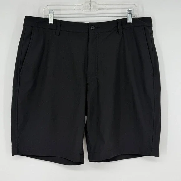 FootJoy Black Golf Shorts Mens 38 Performance Flat Front Stretch‎