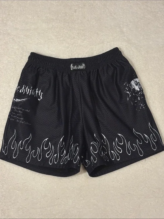 Breathe Divinity War Ensemble Mesh Bodybuilding Medium Shorts