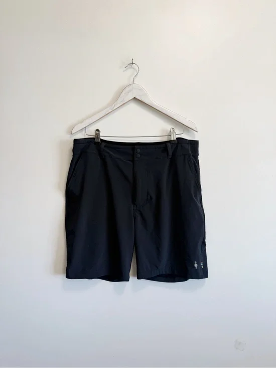 SMARTWOOL Merino Sport Black 8” Shorts Men’s Size Large