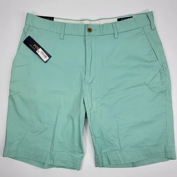 Polo by Ralph Lauren Mint Green Flat Front Men’s Shorts