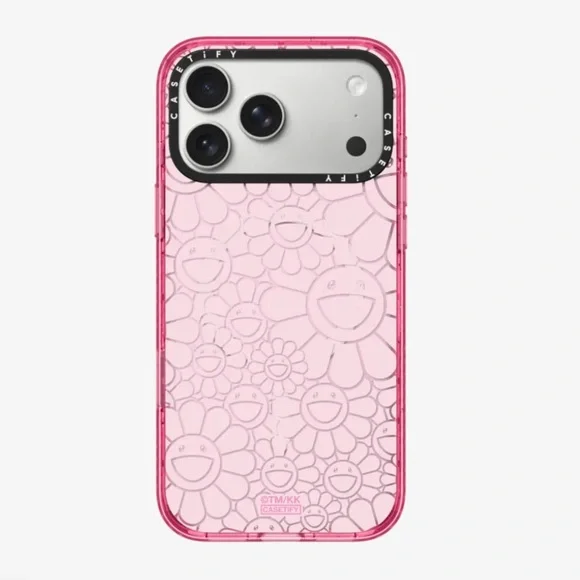 Casetify Pink Floral Smiley Phone Case Pro Max