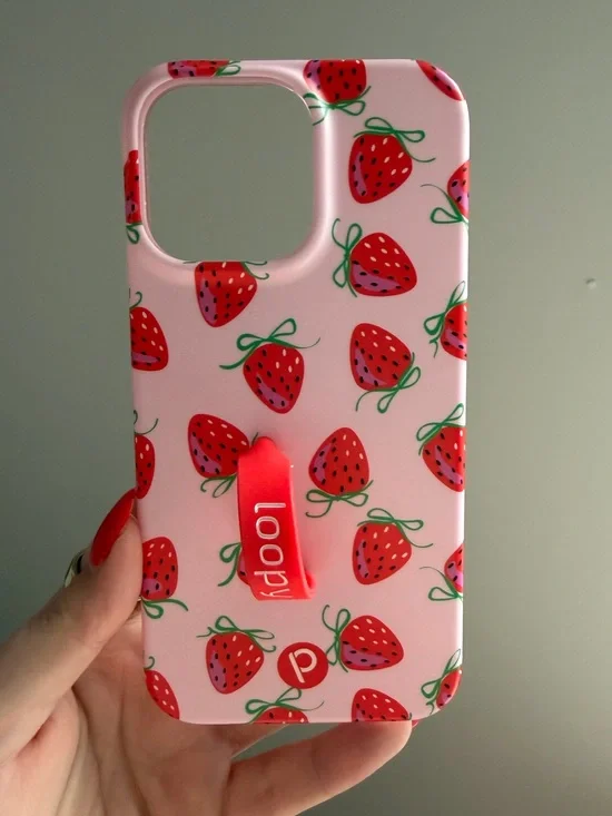 iPhone 14 Pro Max Berries & Bows Loopy Case