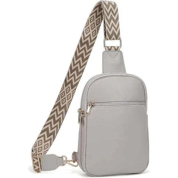 Vegan Leather Anti Theft Crossbody Bag Women RFID Blocking Travel Purse
