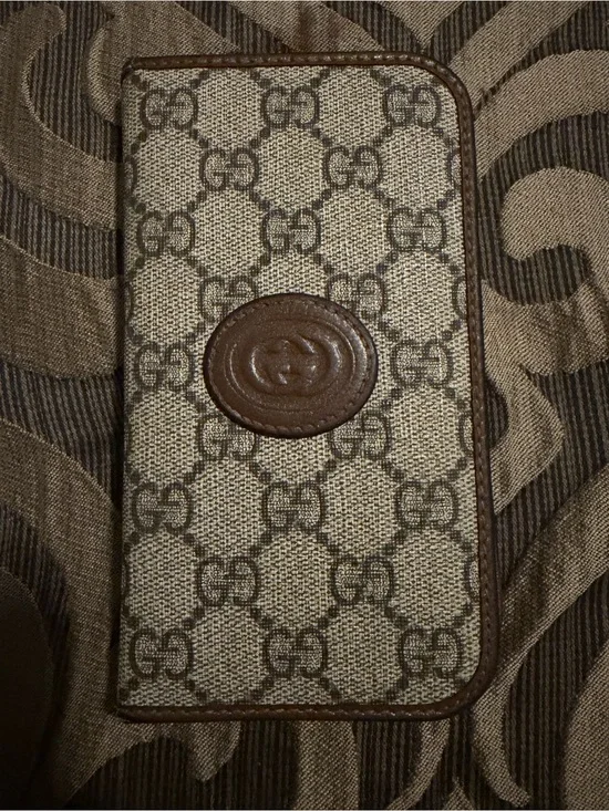 Gucci Monogram Canvas Phone Case with credit card slots
