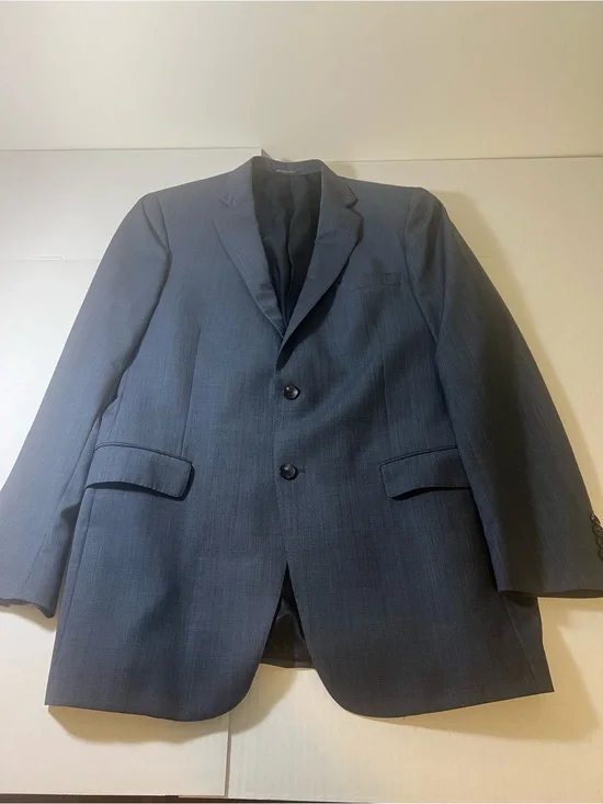 Hart Schaffner Marx Men's Dark Blue Two-Button Sport Coat