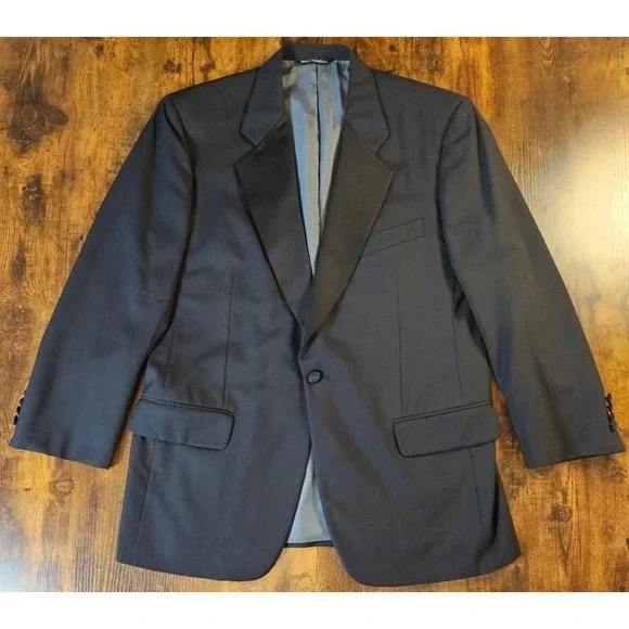 Samuelsohn Tux Jacket Mens 42R‎ SB Savoy Wool Sports Coat Blazer