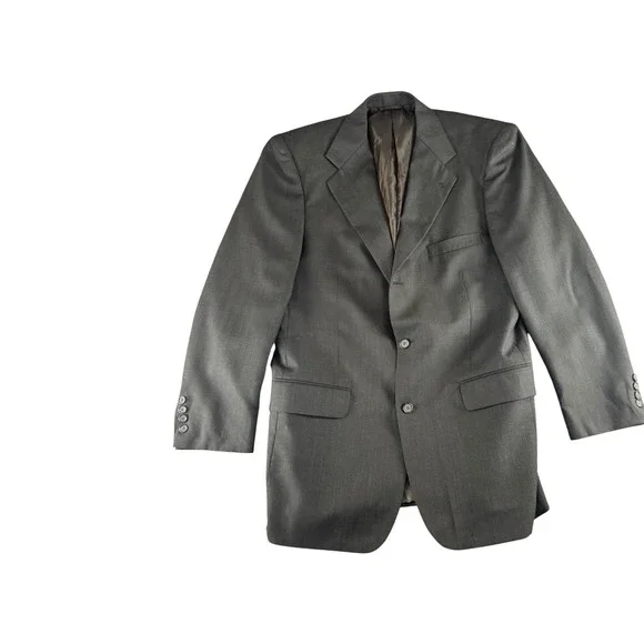 Gordon Thomas Collectibles‎ Mens Charcoal Grey 2 Button Blazer Sport Coat 43L
