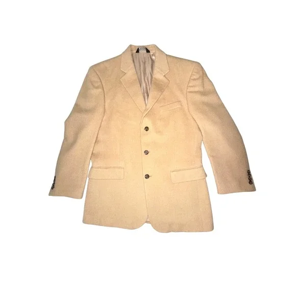 Jos. A Bank 100% Camel Hair Blazer Sports‎ Jacket Size 41R Dressy
