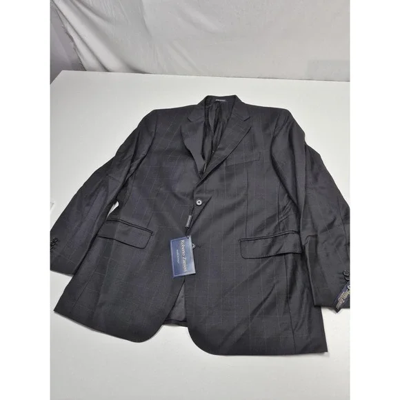 Roberto Zanieri Suit Jacket Mens 44R Wool Angelico Super 100s Italy NWT FLAW