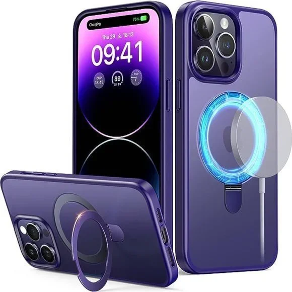 iPhone 14 Phone Case MagSafe Shockproof Case for iPhone 14 PRO MAX PURPLE NEW