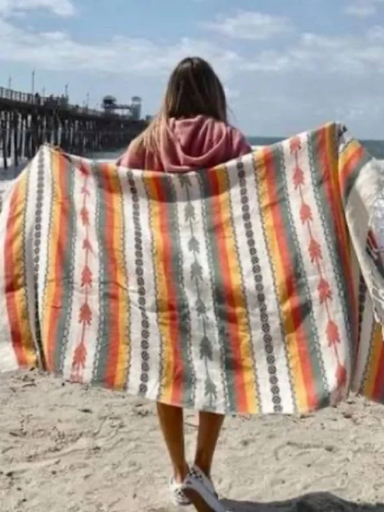 NWT RARE Sand Cloud Serape Towel