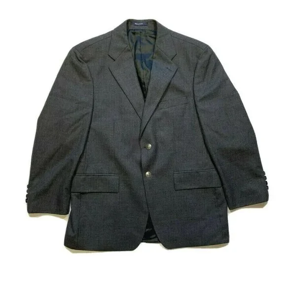 Vintage Chaps Ralph‎ Lauren 100% Wool Blazer Sport Jacket Coat Canada 40S READ*