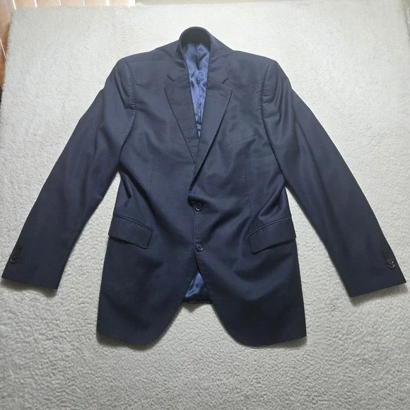Peter Millar 44T Navy Wool Blazer Jacket Men‎ Made Canada 100% Wool performance