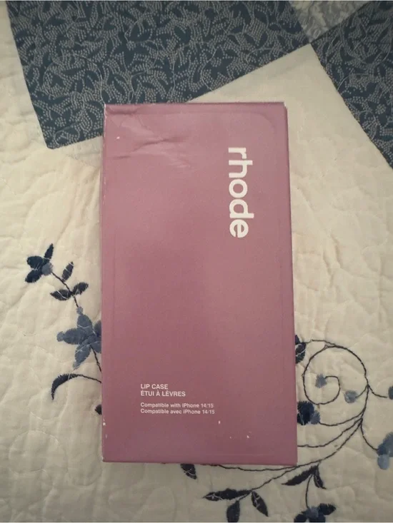 RHODE Phone/Lip Case — Dusty Mauve Pink
