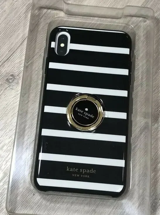 Kate Spade Stripe Ring Stand Iphone XS Max Case