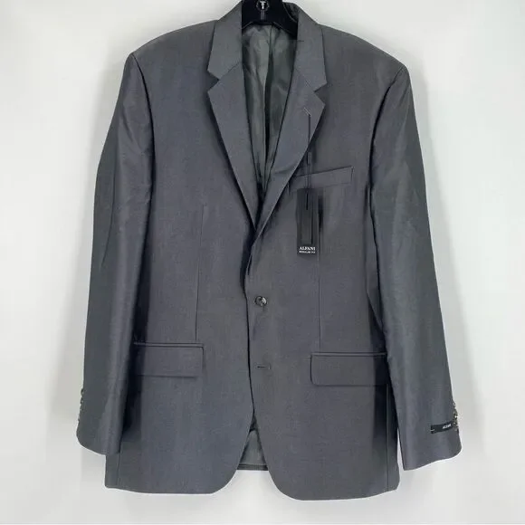 Alfani Men’s Regular Fit Gray 2 Button Suit Jacket size 40L