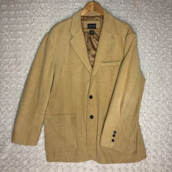 St Johns Bay Mens Corduroy Blazer Jacket Sport Coat Two‎ Button