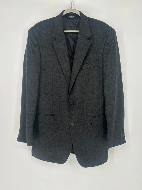 Jos. A. Bank 100% Cashmere Blazer 44XL Charcoal Gray Classic Luxury Capsule