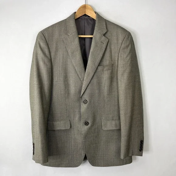 Ralph Lauren LRL Black Label Blazer 38R Slim Fit Silk Wool Sport Coat Gray
