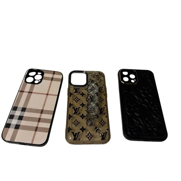 3 iPhone 12 pro max case all of them is very cute and fancy two is brand new
